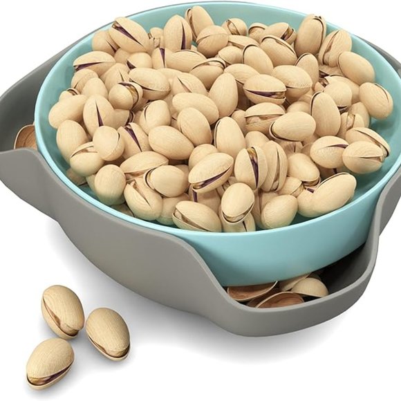 Bowl By Elevated Essentials - Double Dish Serving Bowl with Shell Storage - Picture 2 of 4